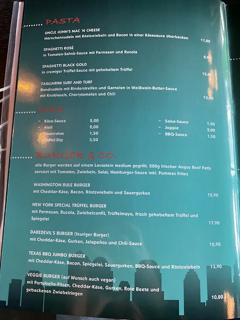Menu_New York - Bar & Restaurant_Kerpen_immagine_2