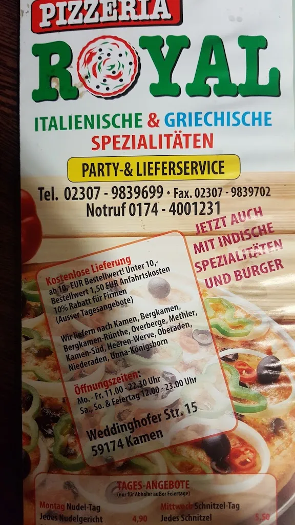 Menu_Pizzeria Royal_Kamen_image_1