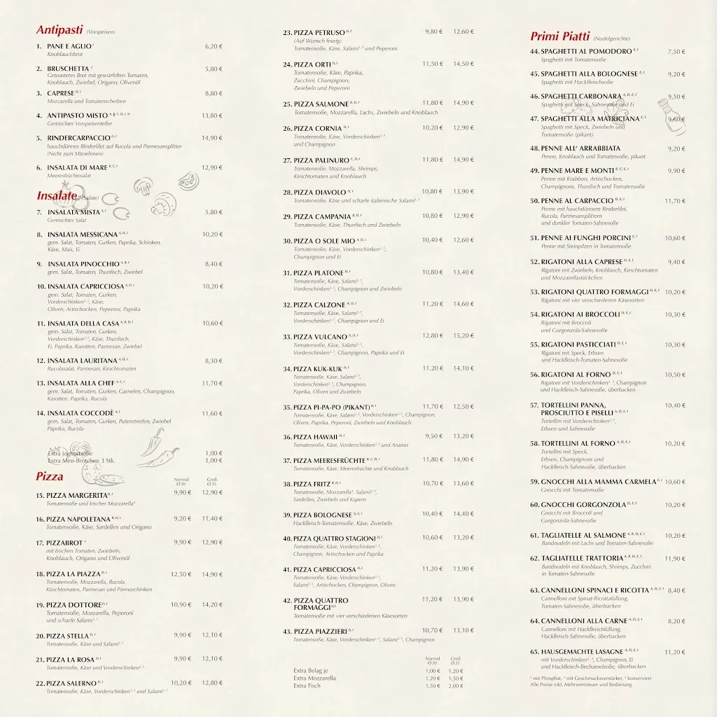Menu_Trattoria La Periferia da Maria_Georgensgmünd_image_1