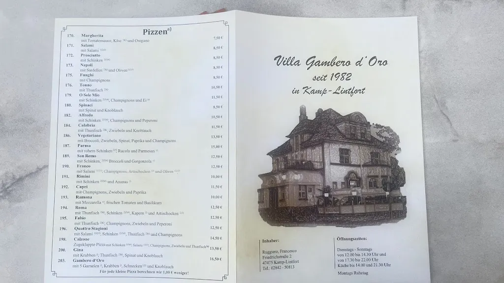 Menu_Ristorante-pizzeria Gambero d'Oro_Kamp-Lintfort_image_2