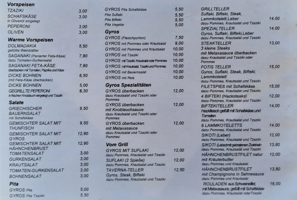 Menu_Taverna bei FOTI Inh. Gogolas Fotios_Kirchlengern_image_1