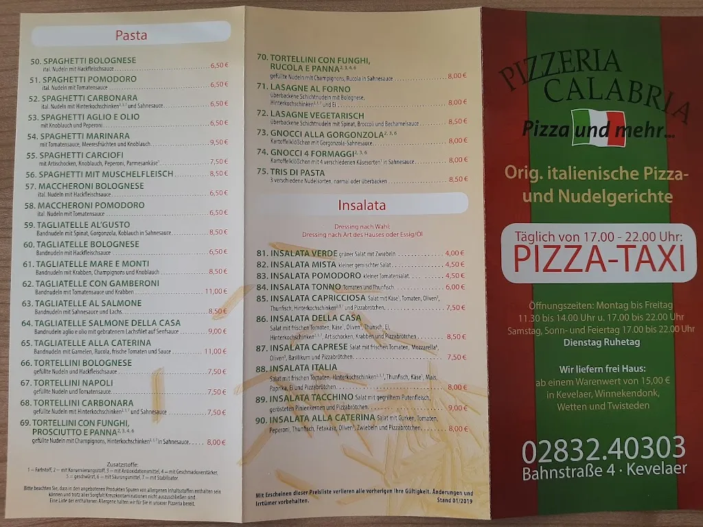 Menu_Pizzeria Calabria_Kevelaer_image_2