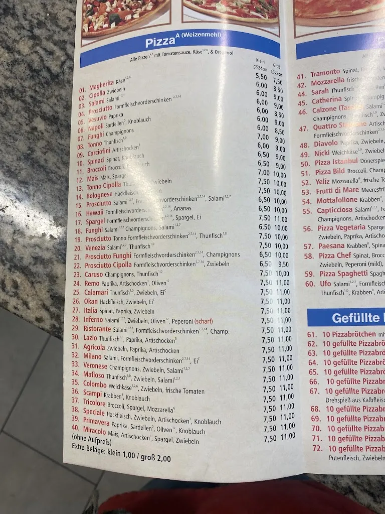 Menu_Pizzeria Okan in Kevelaer ️_Kevelaer_immagine_1