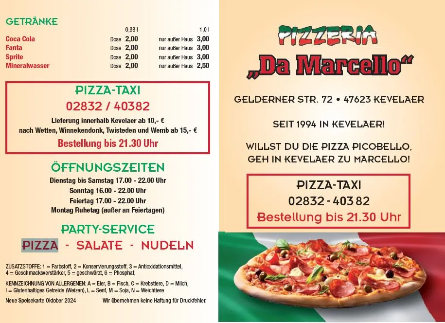 Menu_PIZZA TAXI Lieferdienst 