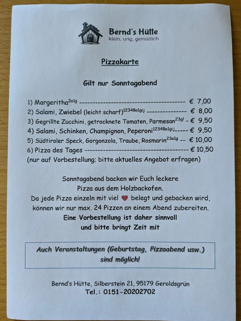 Menu_Bernd's Hütte_Geroldsgrün_immagine_1