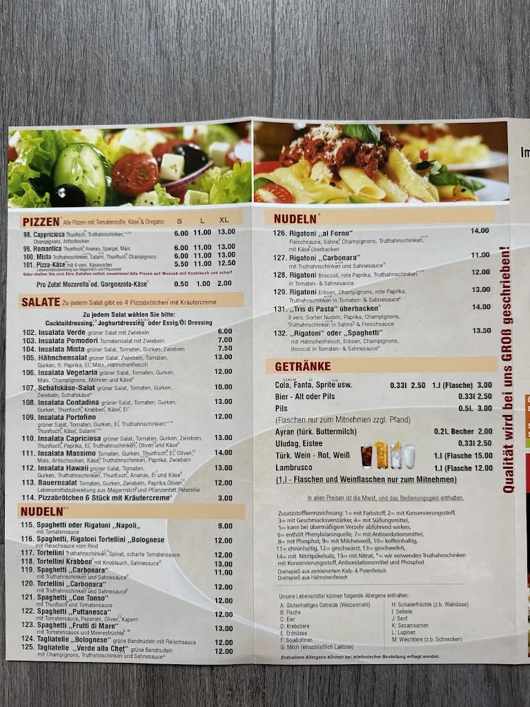 Menu_Gaststätte Südländische Spezialitäten_Kranenburg_image_1