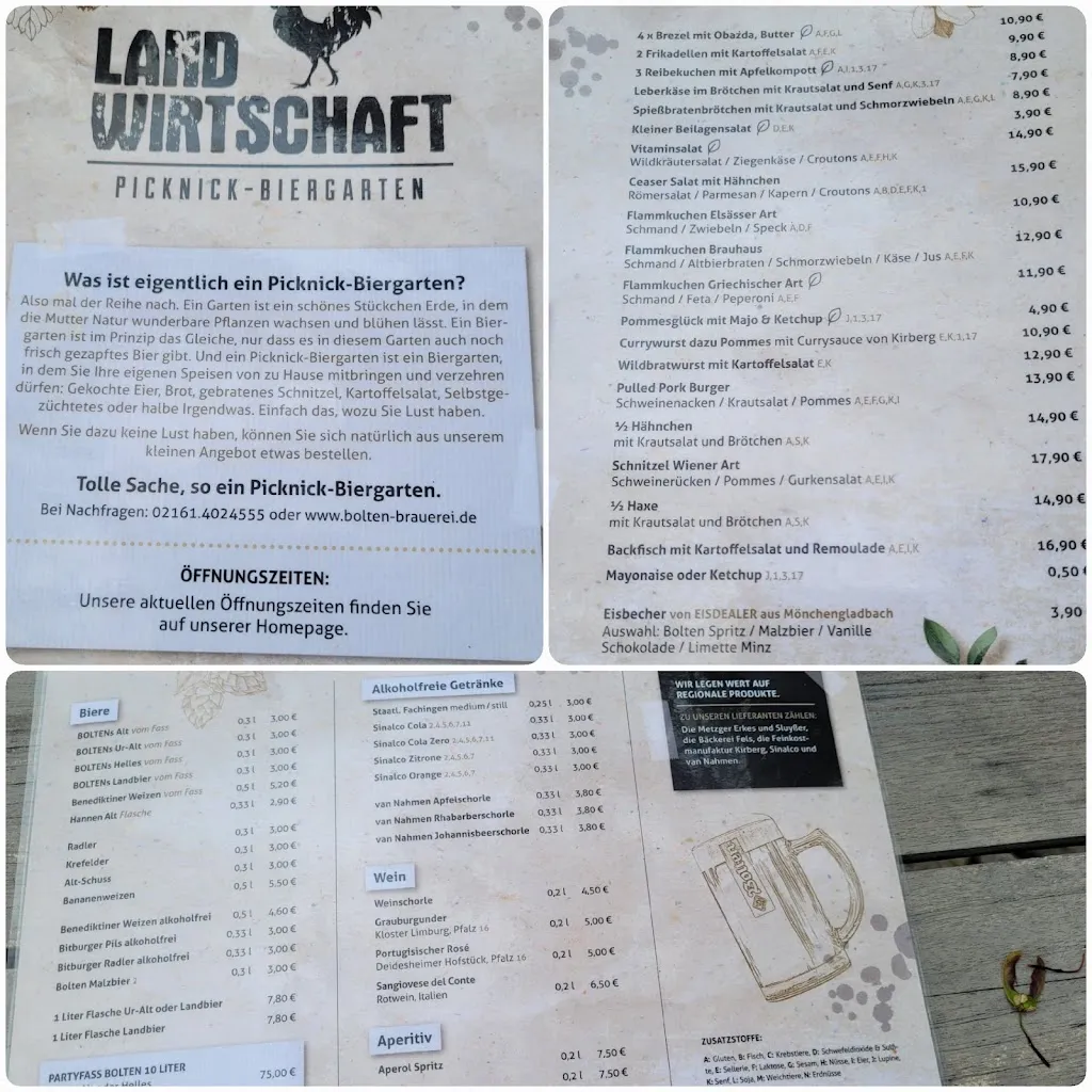 Menu_BOLTENs Picknick Biergarten - Privatbrauerei Bolten GmbH & Co. KG_Korschenbroich_immagine_1