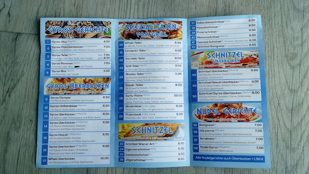 Menu_Beim Griechen_Korschenbroich_immagine_2