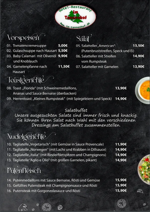 Menu_Restaurant Im Tannenhof_Korschenbroich_immagine_1