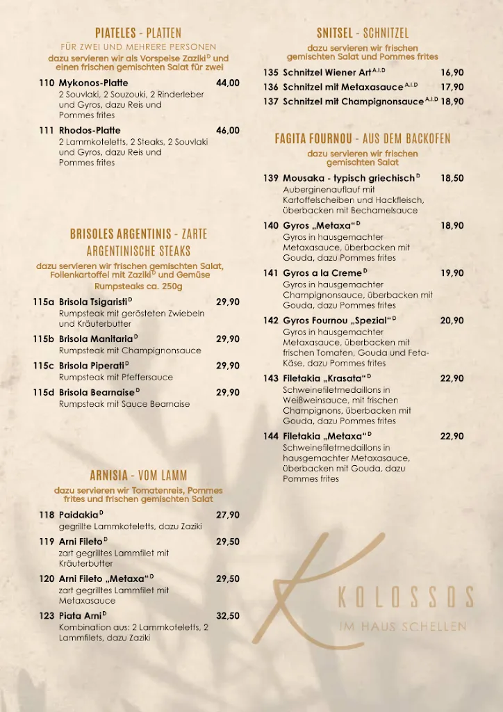 Menu_Kolossos im Haus Schellen Griechisches Restaurant | Festsaal,Eventlocation_Korschenbroich_image_3