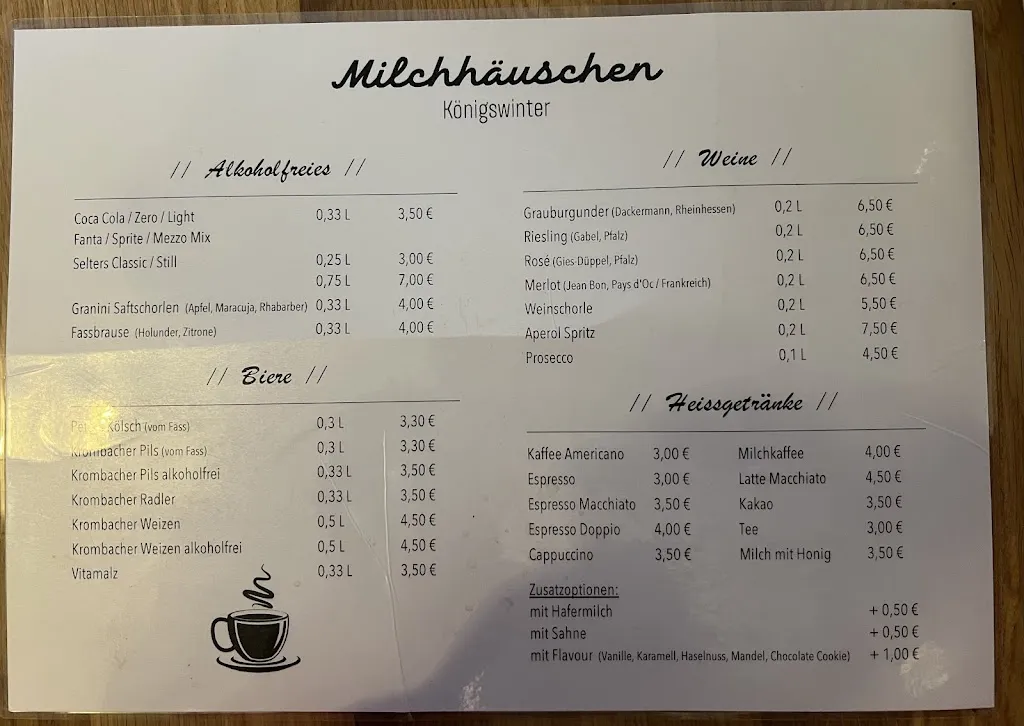 Menu_Milchhäuschen Königswinter_Königswinter_image_1