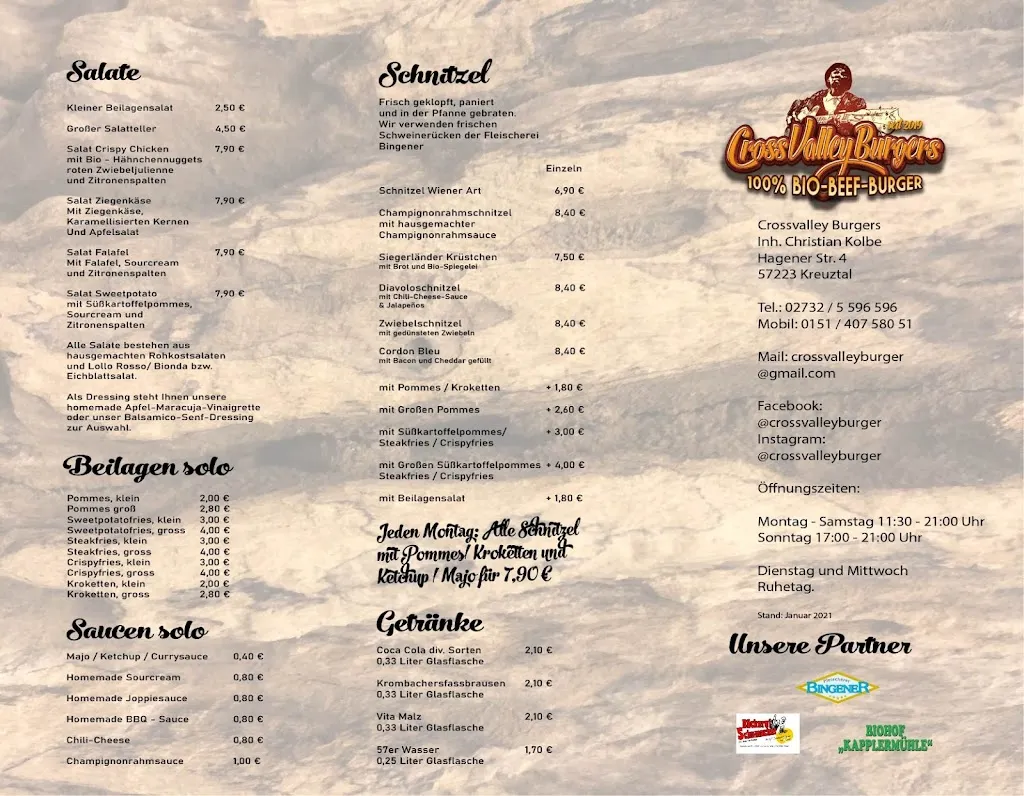 Menu_Crossvalley Burgers - 100 % Bio Beef Burger_Kreuztal_immagine_1