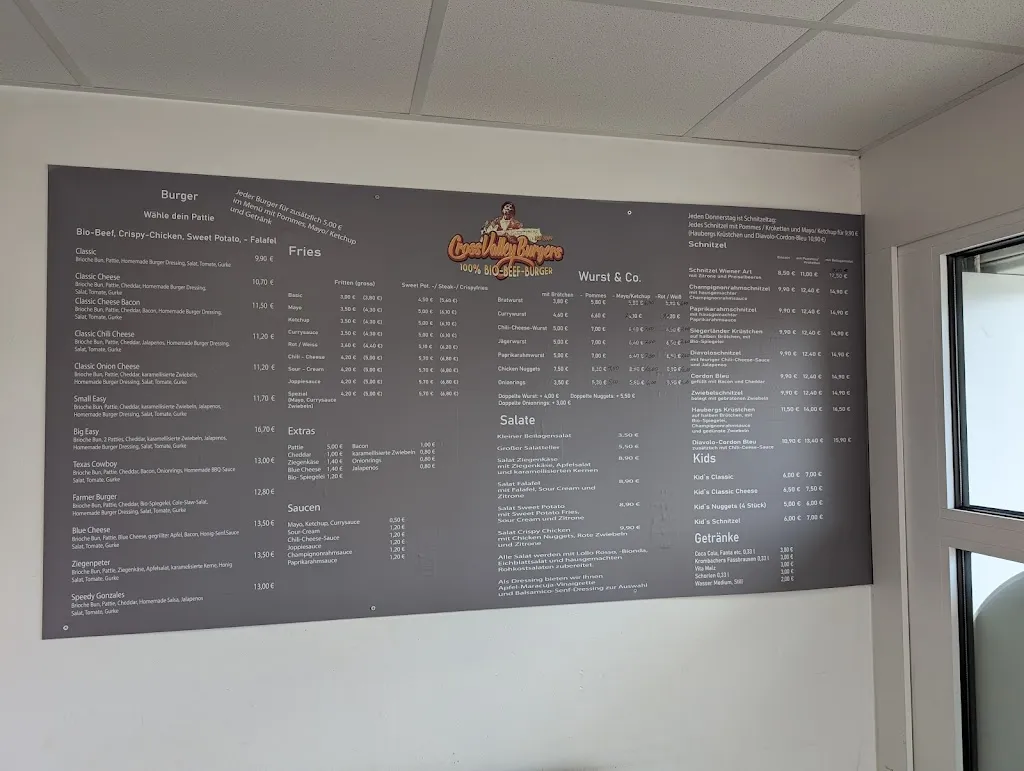 Menu_Crossvalley Burgers - 100 % Bio Beef Burger_Kreuztal_immagine_3