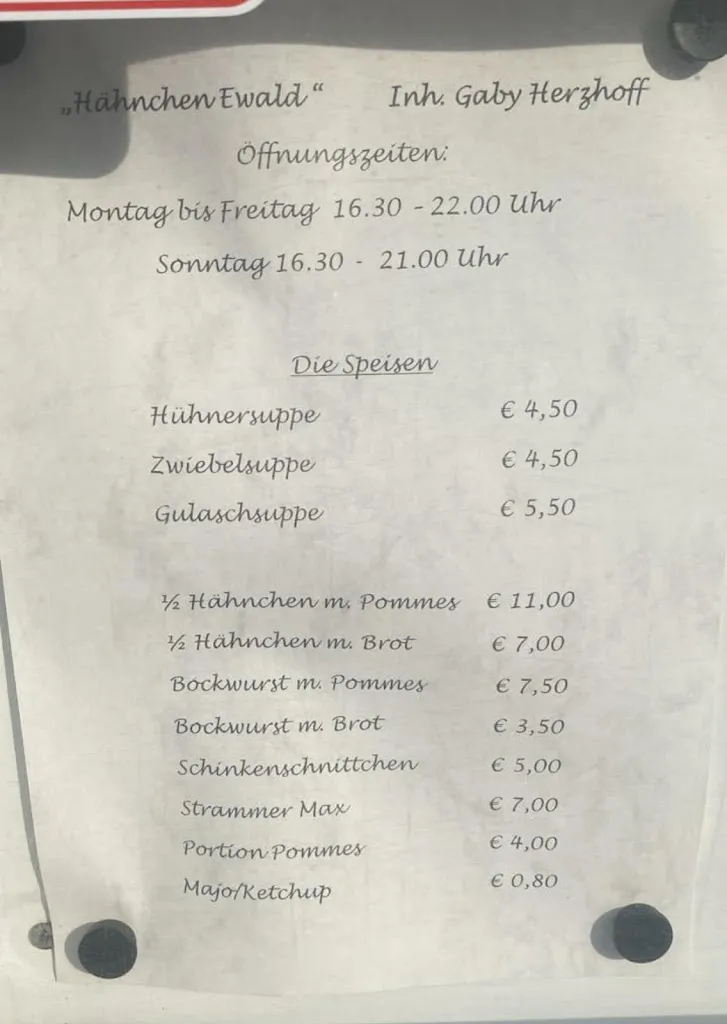 Menu_Hähnchen Ewald_Kürten_immagine_1