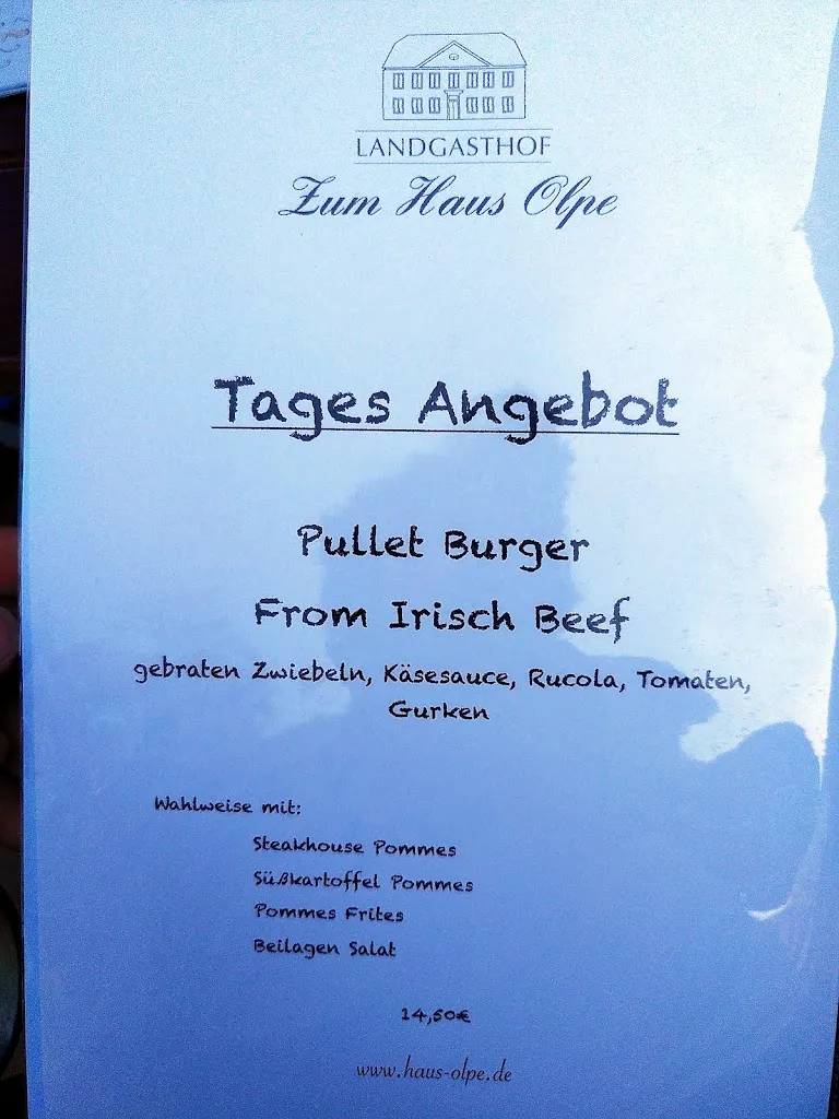 Menu_Landgasthof - Zum Haus Olpe_Kürten_image_1