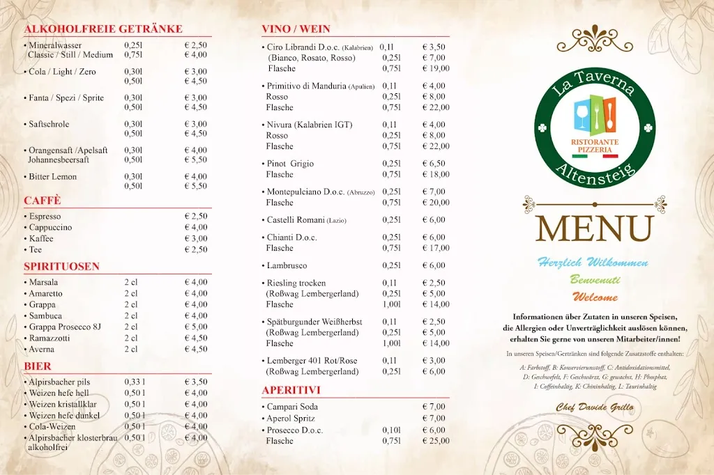 Menu_La Taverna Pizzeria_Altensteig_image_3