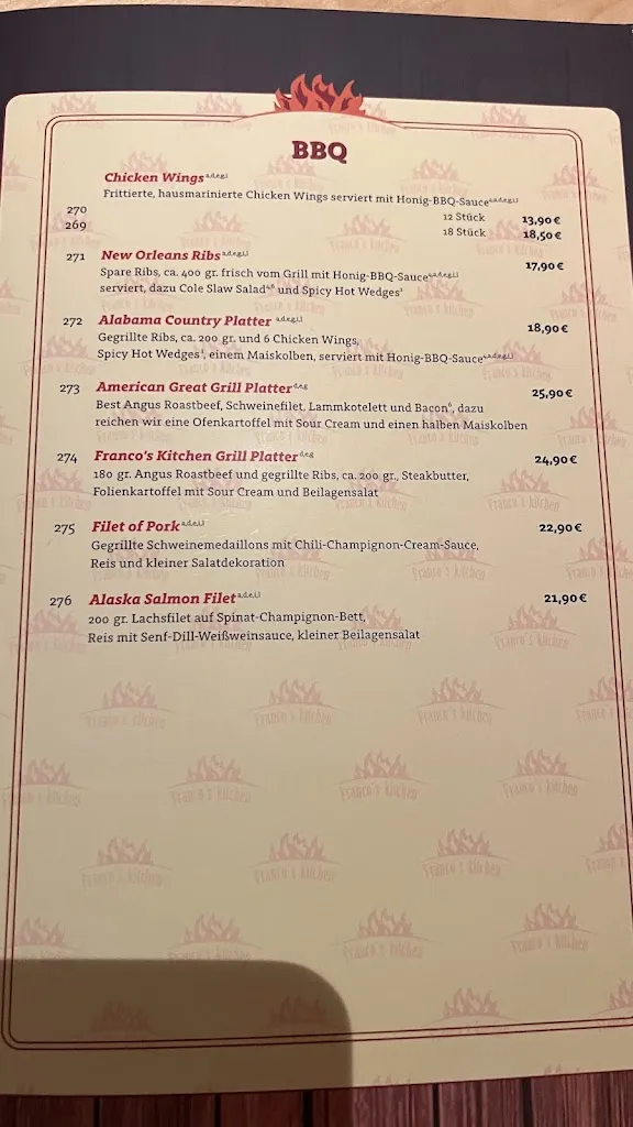 Menu_Franco's kitchen_Kürten_immagine_4