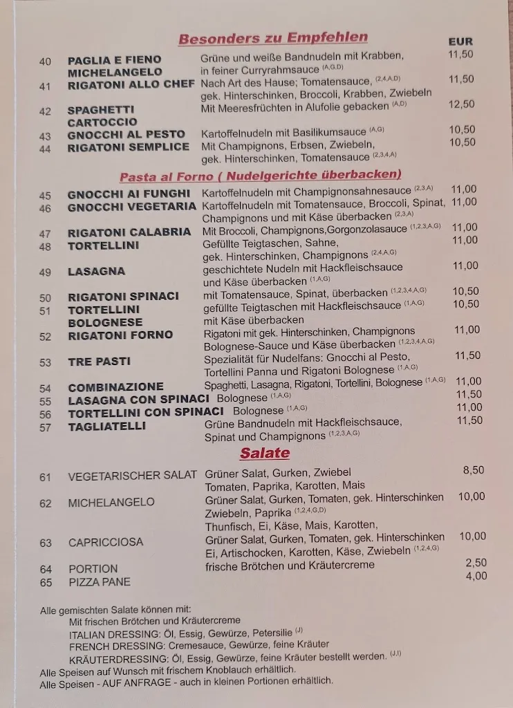 Menu_Pizzeria Michelangelo, Kürten_Kürten_image_2