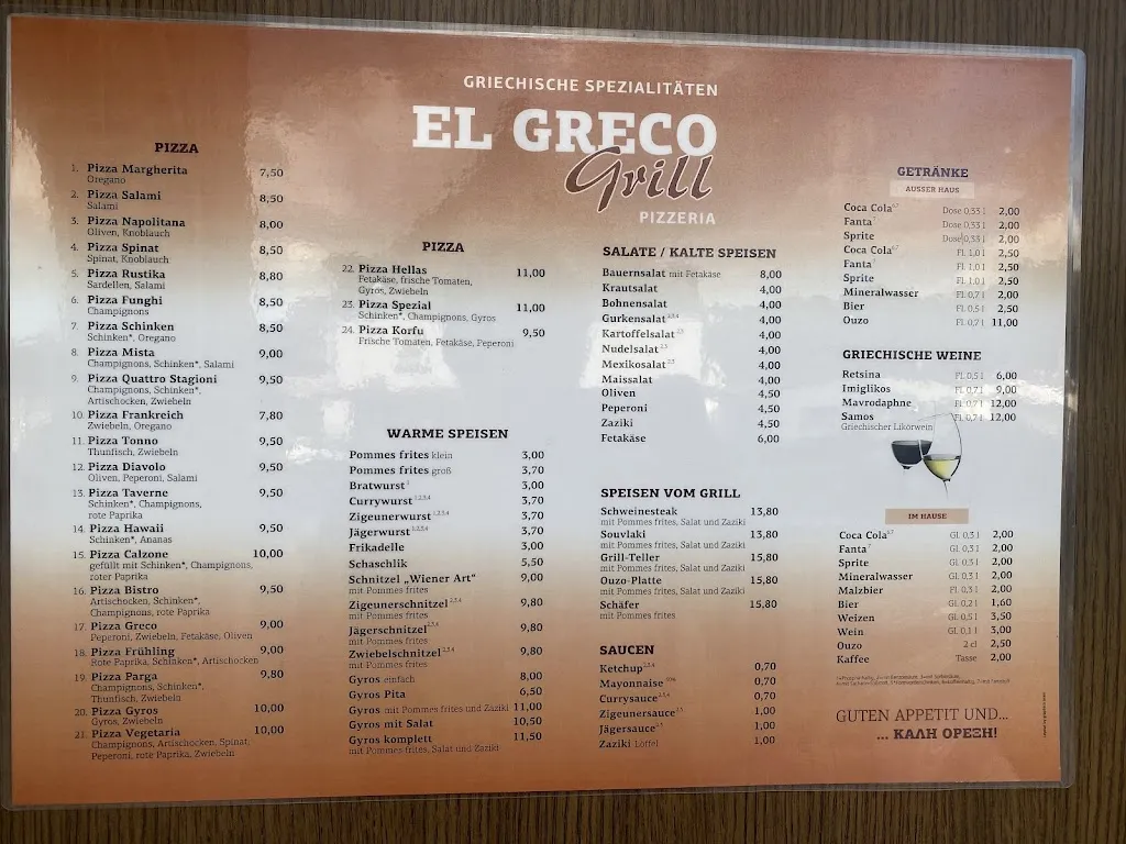 Menu_El Greco Grill_Kürten_immagine_1
