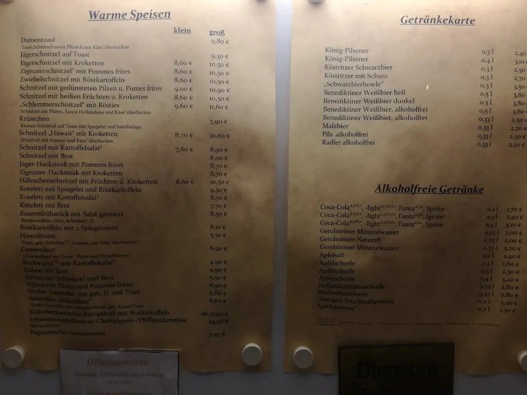 Menu_Gaststätte Moorschänke_Ladbergen_immagine_1