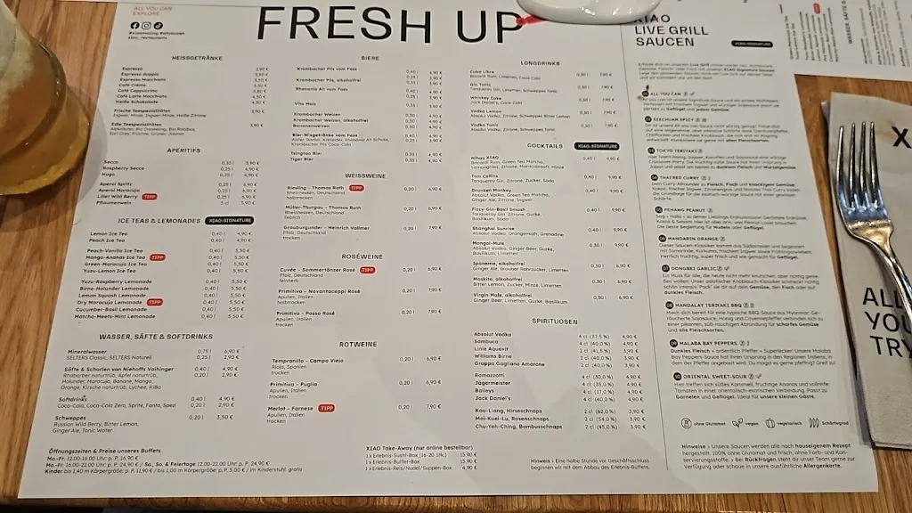 Menu_XIAO Krefeld_Krefeld_immagine_1