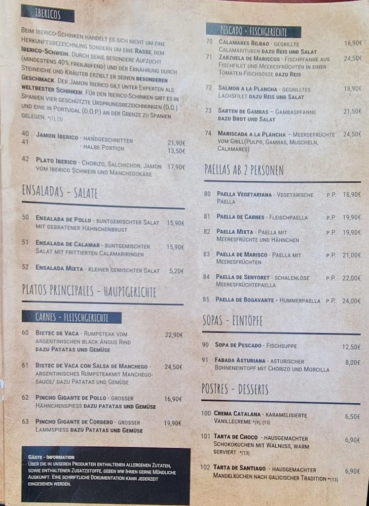 Menu_Las Tapas_Krefeld_immagine_1