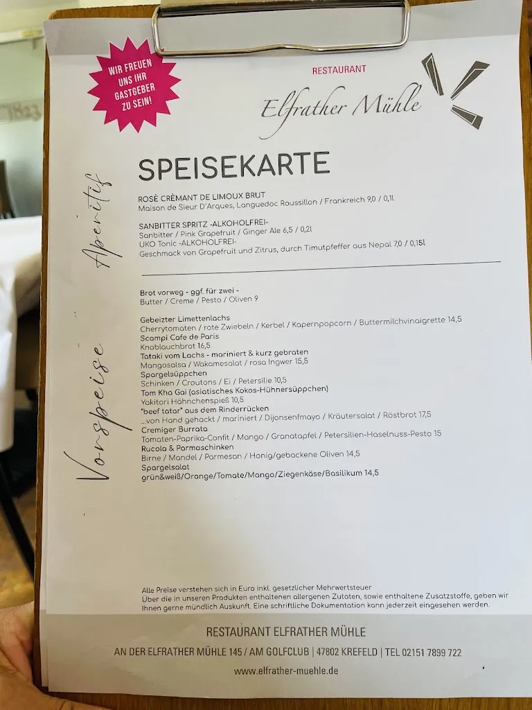 Menu_Elfrather Mühle_Krefeld_immagine_2