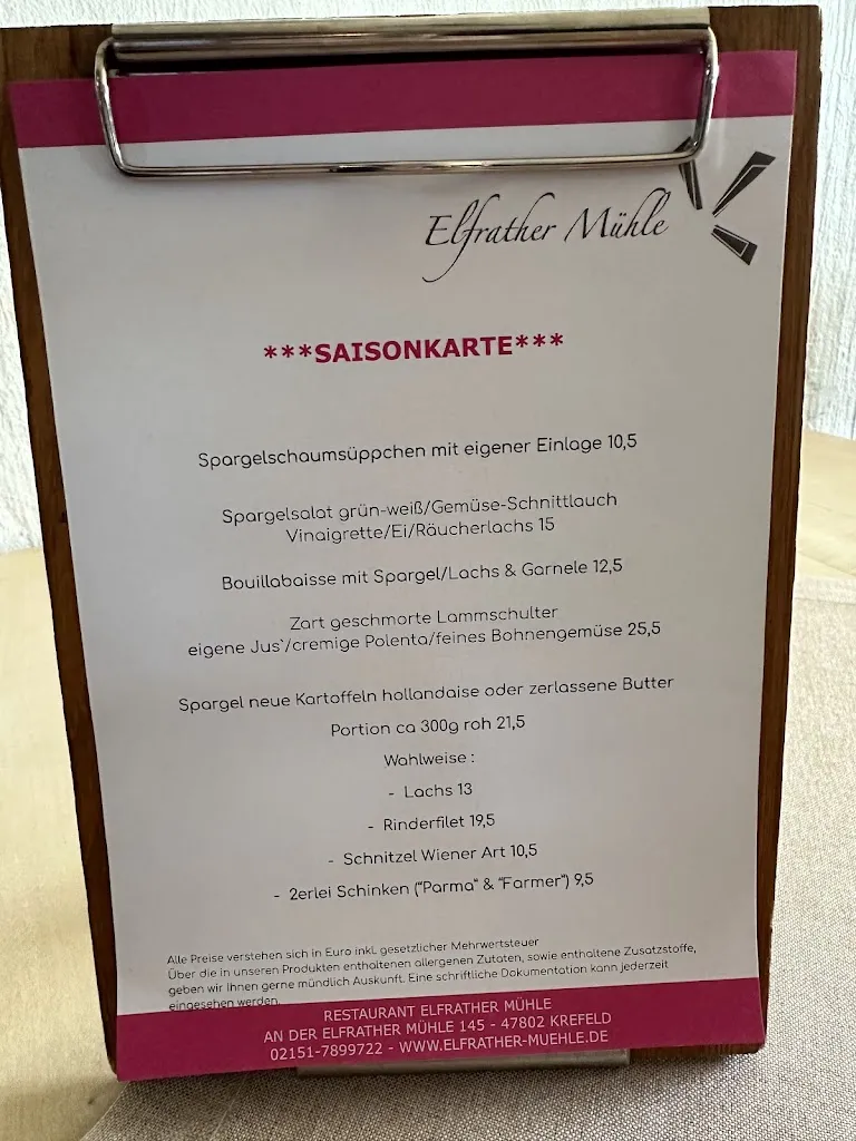 Menu_Elfrather Mühle_Krefeld_immagine_4