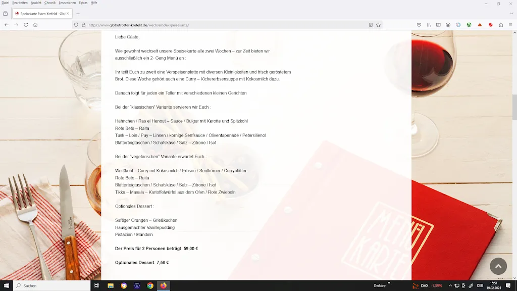 Menu_Restaurant GLOBETROTTER_Krefeld_image_2