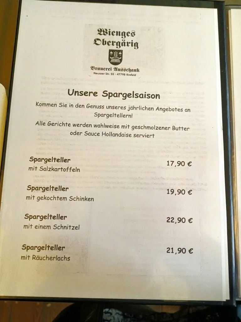 Menu_Brauereiausschank Wienges_Krefeld_immagine_2