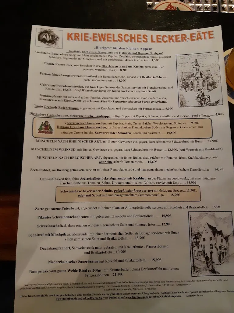 Menu_Restaurant Dachsbau_Krefeld_immagine_2