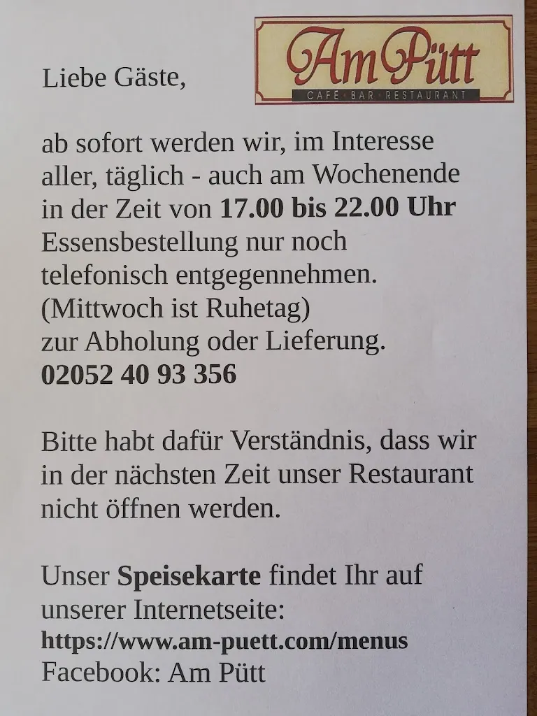Menu_Restaurant Am Pütt_Velbert_image_1