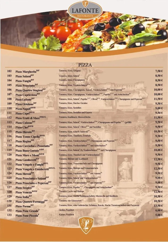 Menu_Ristorante Pizzeria Lafonte_Geisenfeld_image_1