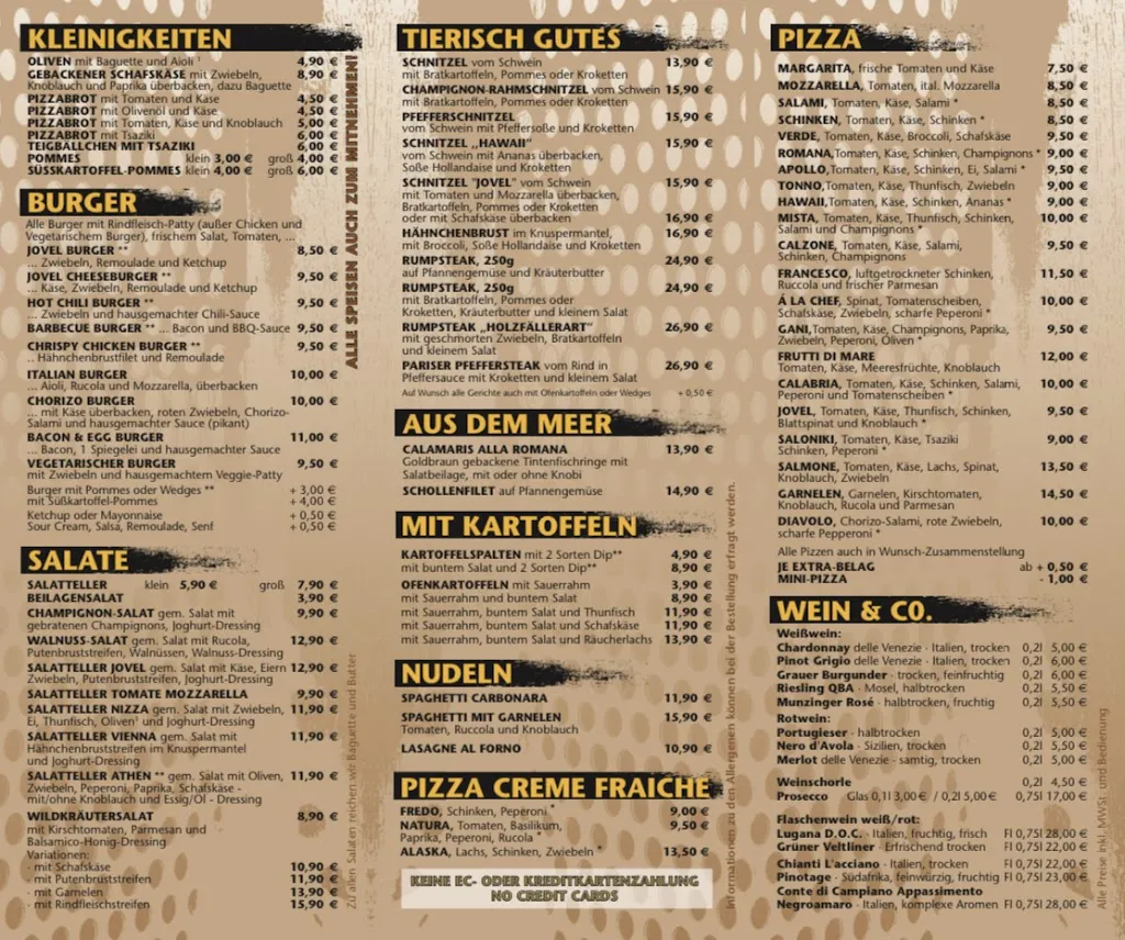 Menu_Jovel Bar-Bierhaus-Restaurant_Lemgo_immagine_1
