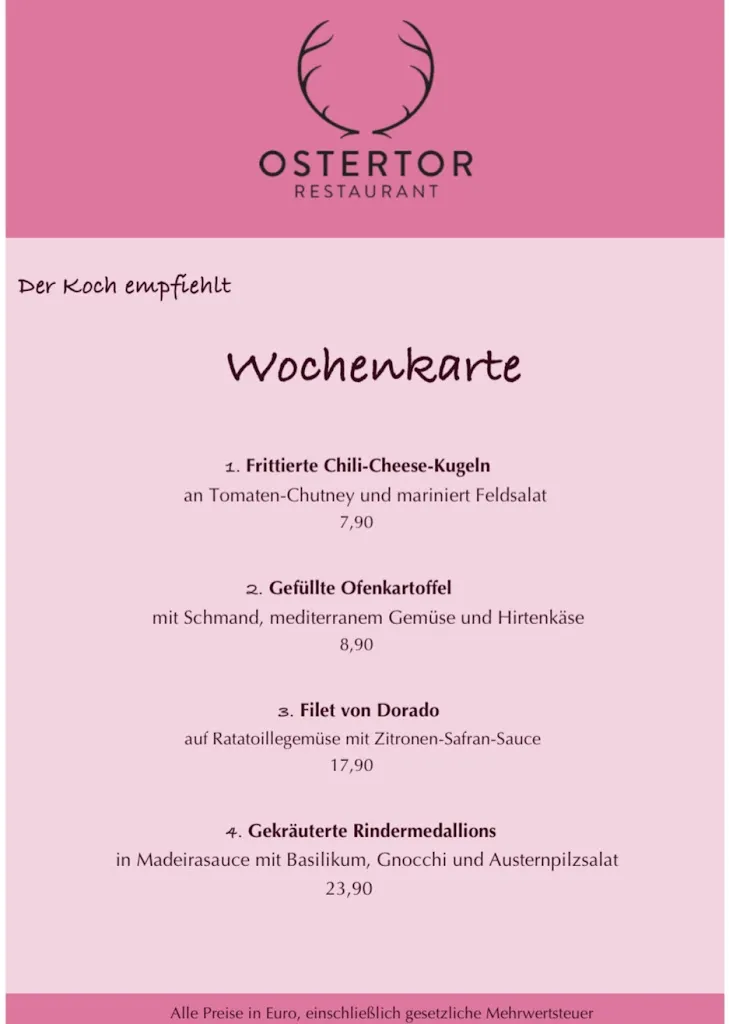 Menu_Restaurant Ostertor Lemgo_Lemgo_image_4