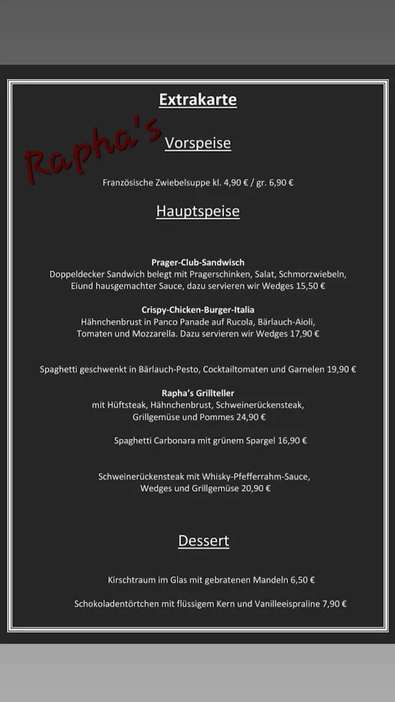 Menu_Rapha's Restaurant & Bar_(Rheinland)_image_2