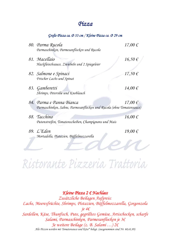 Menu_Ristorante l'Eden - Italien in Monheim am Rhein_Rhein_immagine_4
