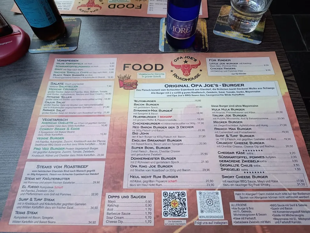 Menu_Opa Joe's Roadhouse Pellemeier Lienen_Lienen_image_2