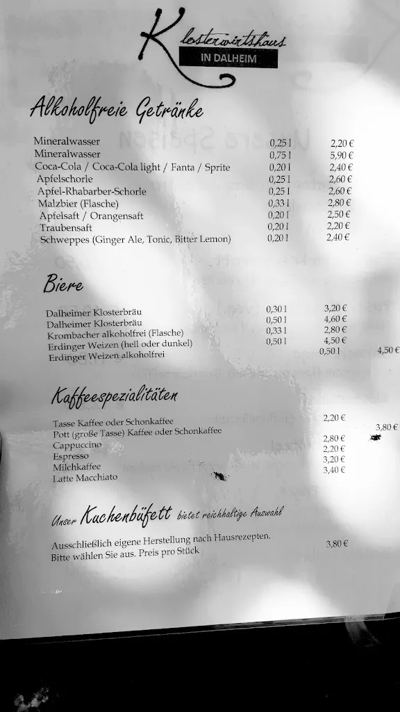 Menü_Wirtshaus Kloster Dalheim_Lichtenau_Bild_1