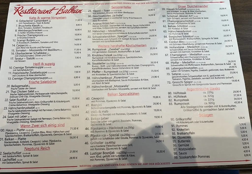 Menu_Restaurant Balkan / Leverkusen_Leverkusen_image_1
