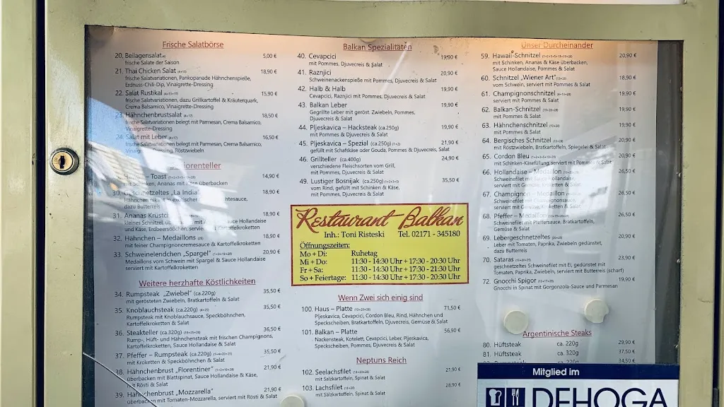 Menu_Restaurant Balkan / Leverkusen_Leverkusen_image_3