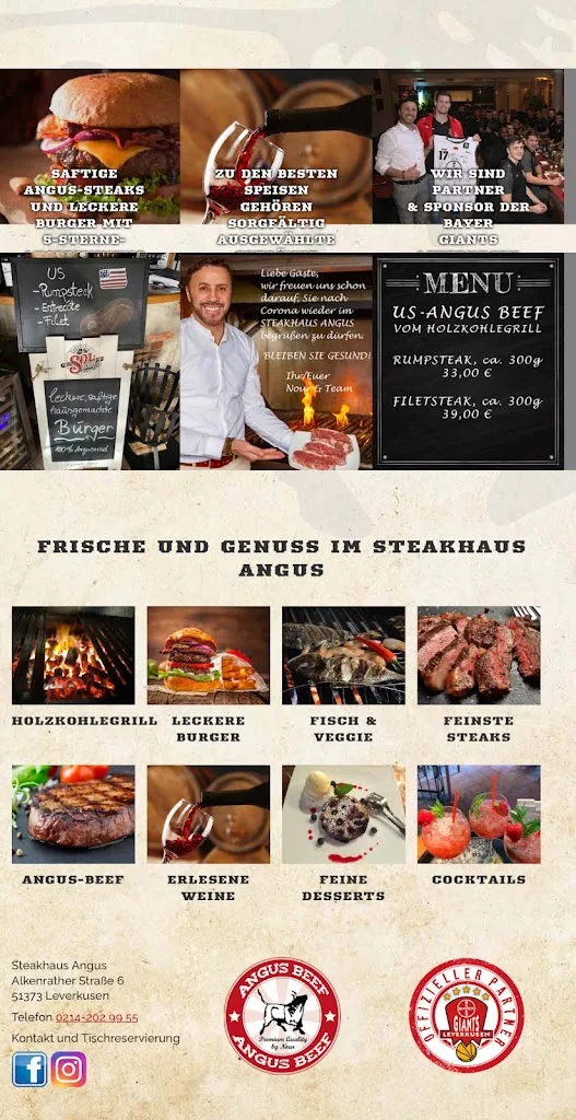 Menu_Steakhaus-Restaurant ANGUS_Leverkusen_immagine_2