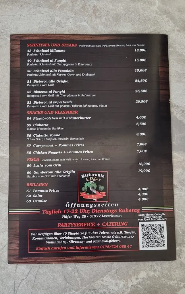 Menu_Le Palme_Leverkusen_image_3
