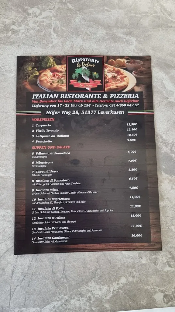 Menu_Le Palme_Leverkusen_image_4