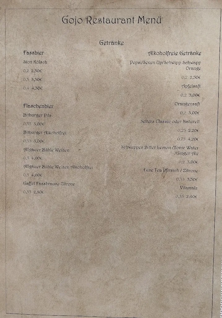 Menu_Gojo äthiopisches Restaurant_Leverkusen_immagine_3
