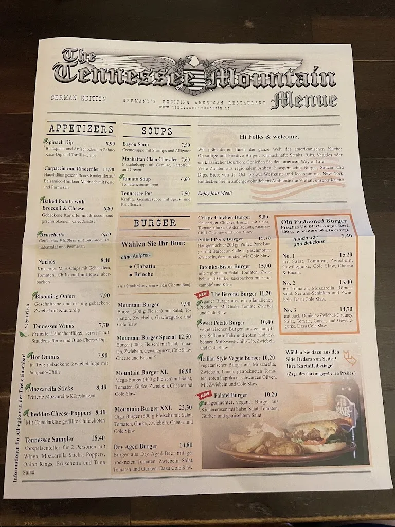 Menü_Tennessee Mountain e.K. American Restaurant_Lotte_Bild_2