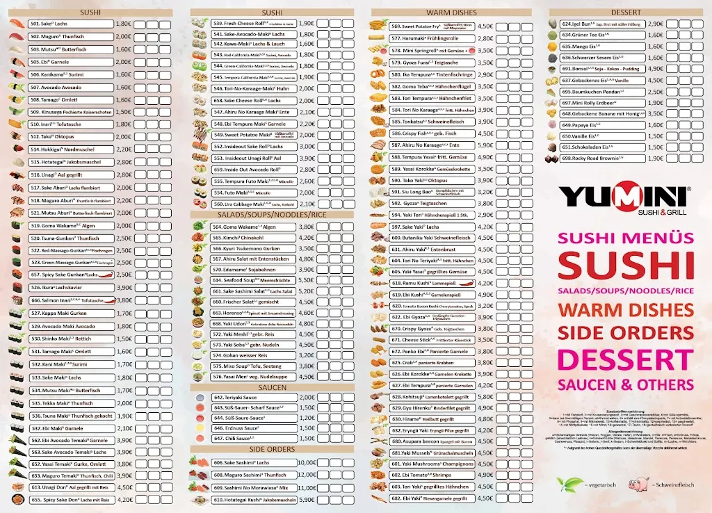 Menu_Restaurant YUMINI - Lüdenscheid_Lüdenscheid_image_2
