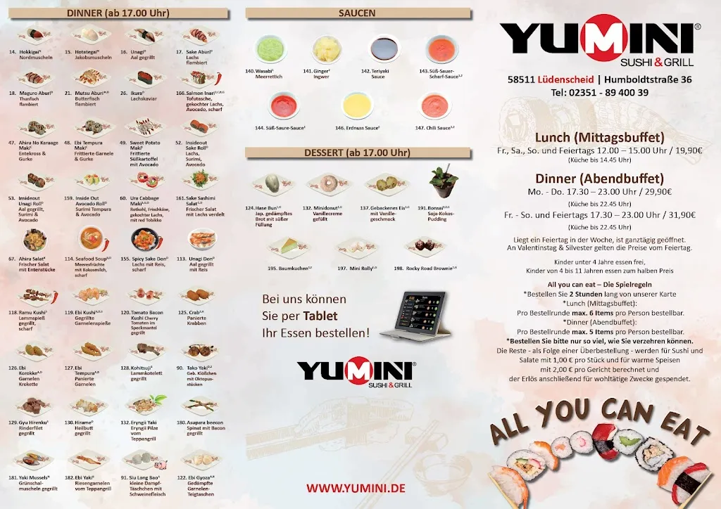 Menu_Restaurant YUMINI - Lüdenscheid_Lüdenscheid_image_4