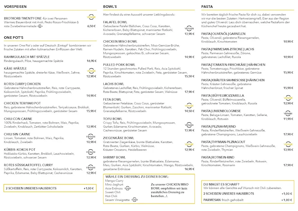 Menu_Twenty-One Lippstadt_Lippstadt_immagine_2