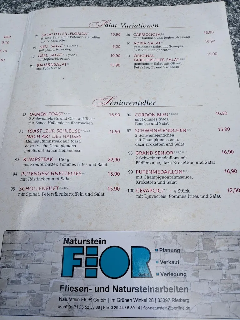 Menu_Café | Restaurant | Steakhaus 